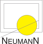Logo von NeumanN Bauelemente - Gelber Kreis in Viereck