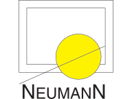 Logo von NeumanN Bauelemente - Gelber Kreis in Viereck
